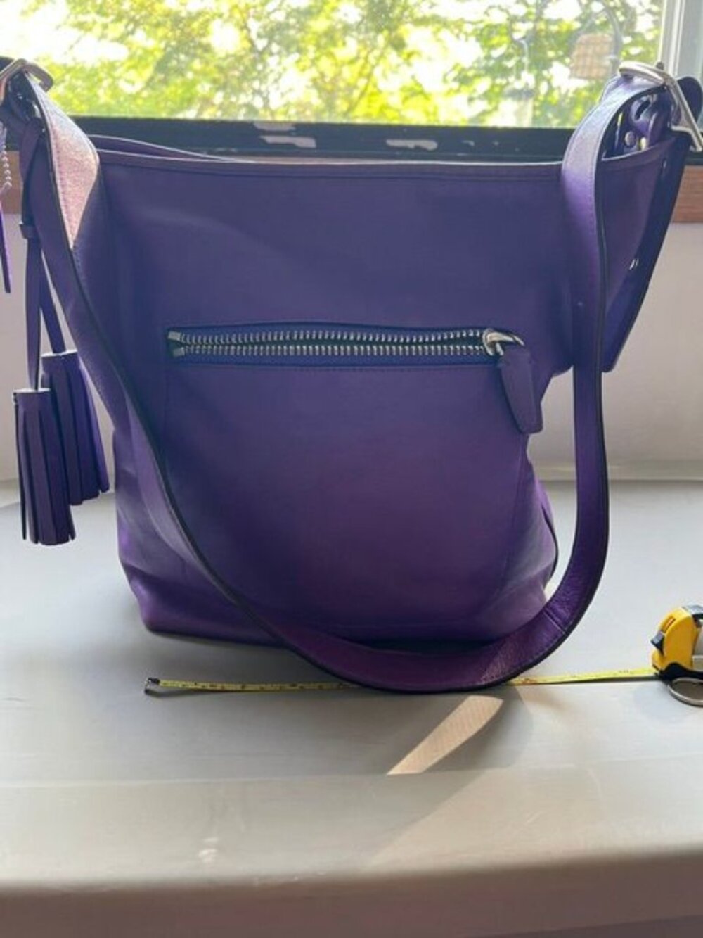 Coach Legacy Leather Duffle Handbag - Ultraviolet